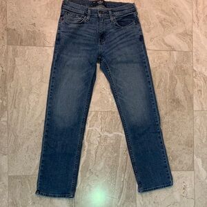 Hollister Men's Dark Blue Straight Jeans